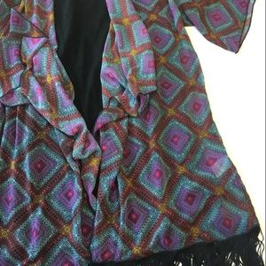 LuLaRoe Monroe Kimono, Size L, NWT